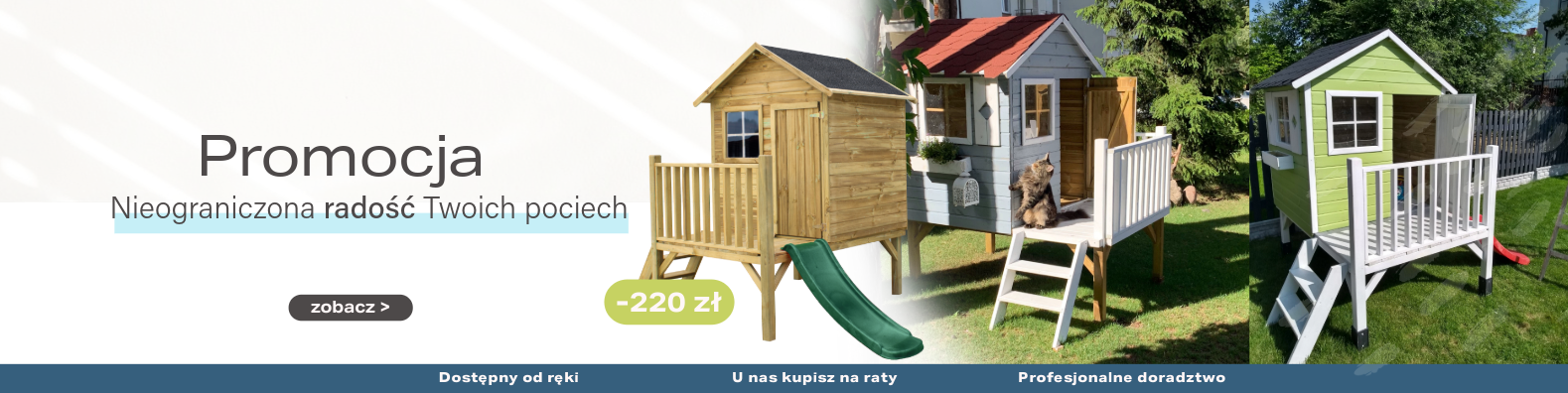 Domek Tomek w promocji - ogrodowy domek dla dzieci